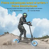 Trottinette Électrique Adulte TODIMART X5S Trottinette Pliable Urbaine pour Trajets Quotidiens 2000W Moteur 48V 18.2Ah Batterie 60‑85km Autonomie 50km/h Double Amortisseur Écran LED 5