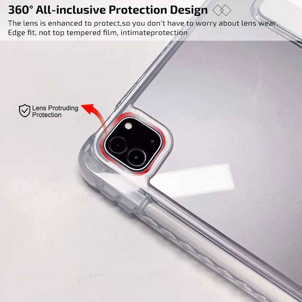 para Ipad 10th Gen Case 2023 Funda Ipad Pro 11 Case 2023 Ipad 9th Geração de ar Pro 12.9 6th 5th 4th Mini Capa - Imagem 3