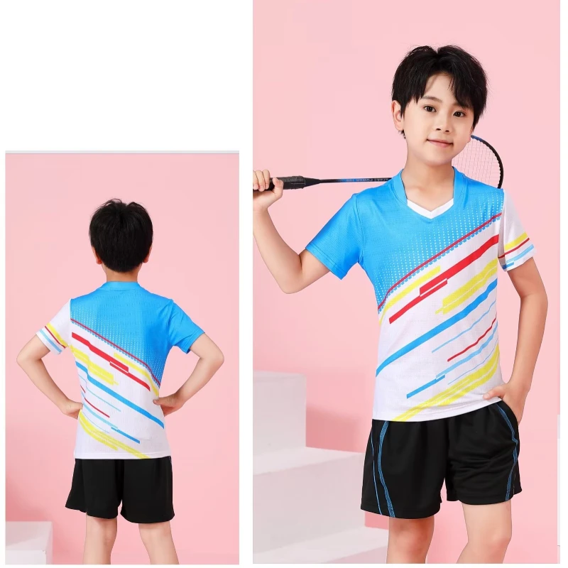 2024 Championship Table Tennis Shirts Men Women Ping Pong Moisture-Wicking Active Performance Short Sleeve Badminton T-Shirts