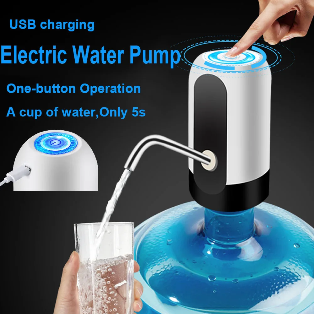 1 Pieza Bomba De Garrafa De Agua, Bomba De Botella De Agua Eléctrica, Bomba  De Agua Potable Automática Con Carga Usb Para Botellas Universales De 3 A 5  Galones, Dispensador De Agua