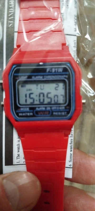 Retro Square Digital Watch for Women & Men - Rose Gold Silver photo review