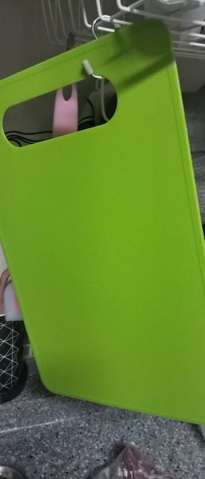 Creative PP Square Chopping Board, Non-Slip Vegetable & Fruit Cutting Board photo review