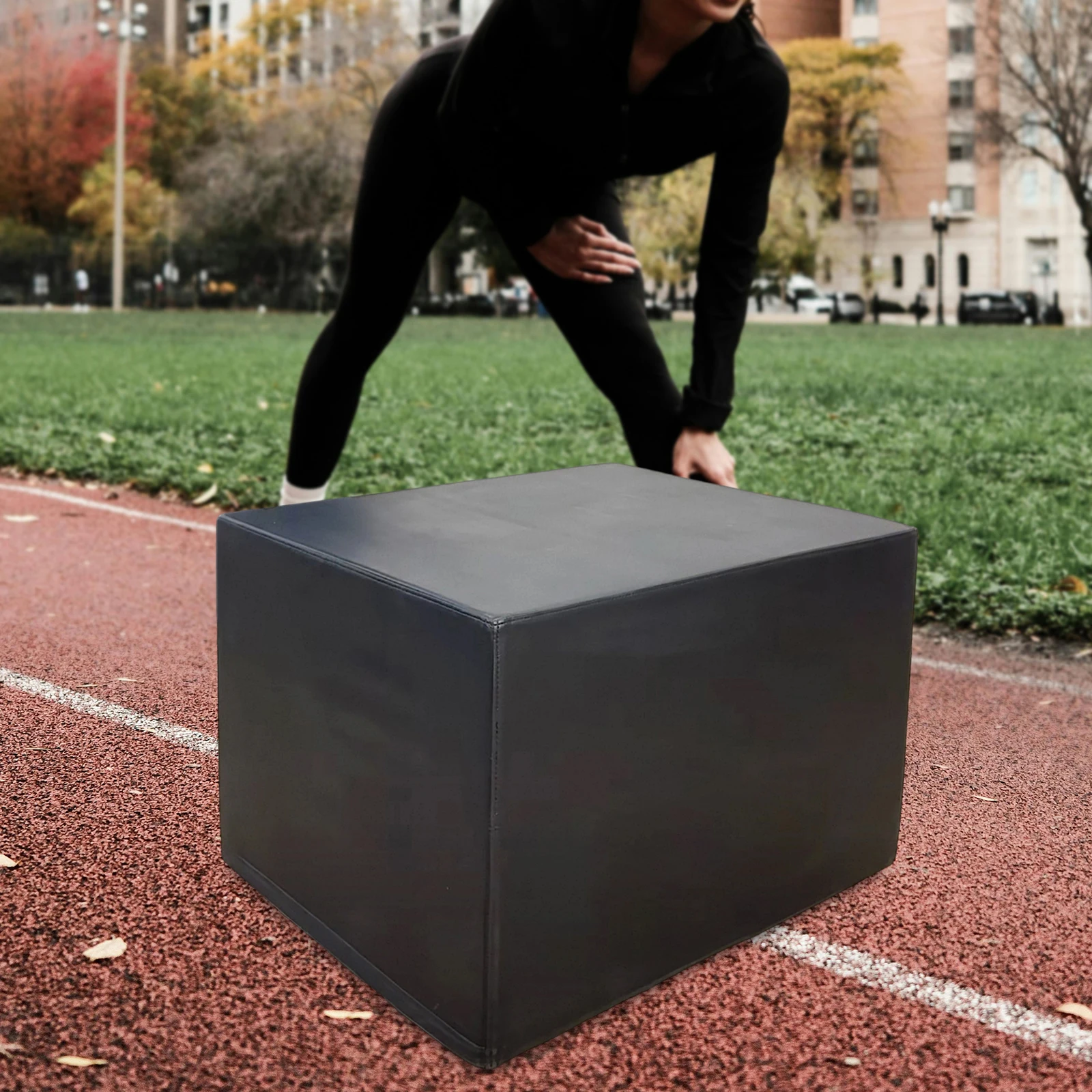 3 in 1 Jumping Box Portable Plyo Box Home Gym Workout Equipment for Conditioning Strength Training Fitness Exercise 30x35x40cm