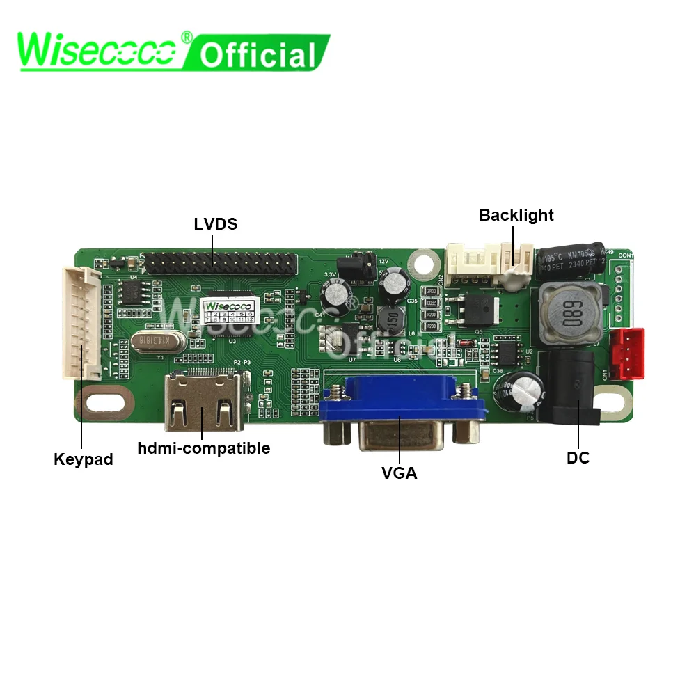 Wisecoco 10.3 inch 1920x720 High Brightness Outdoor TFT LCD