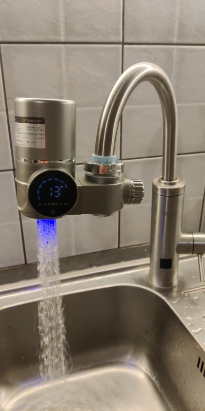 New Youpin Water-power Sterilization Faucet Water Purifier Ultraviolet Deep Sterilization 8-stage Fine Filtration Heating Faucet photo review