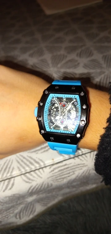 Relógio masculino luz marca de luxo barril vinho dial moda noite brilho relógio esportivo calendário reloj l146 photo review