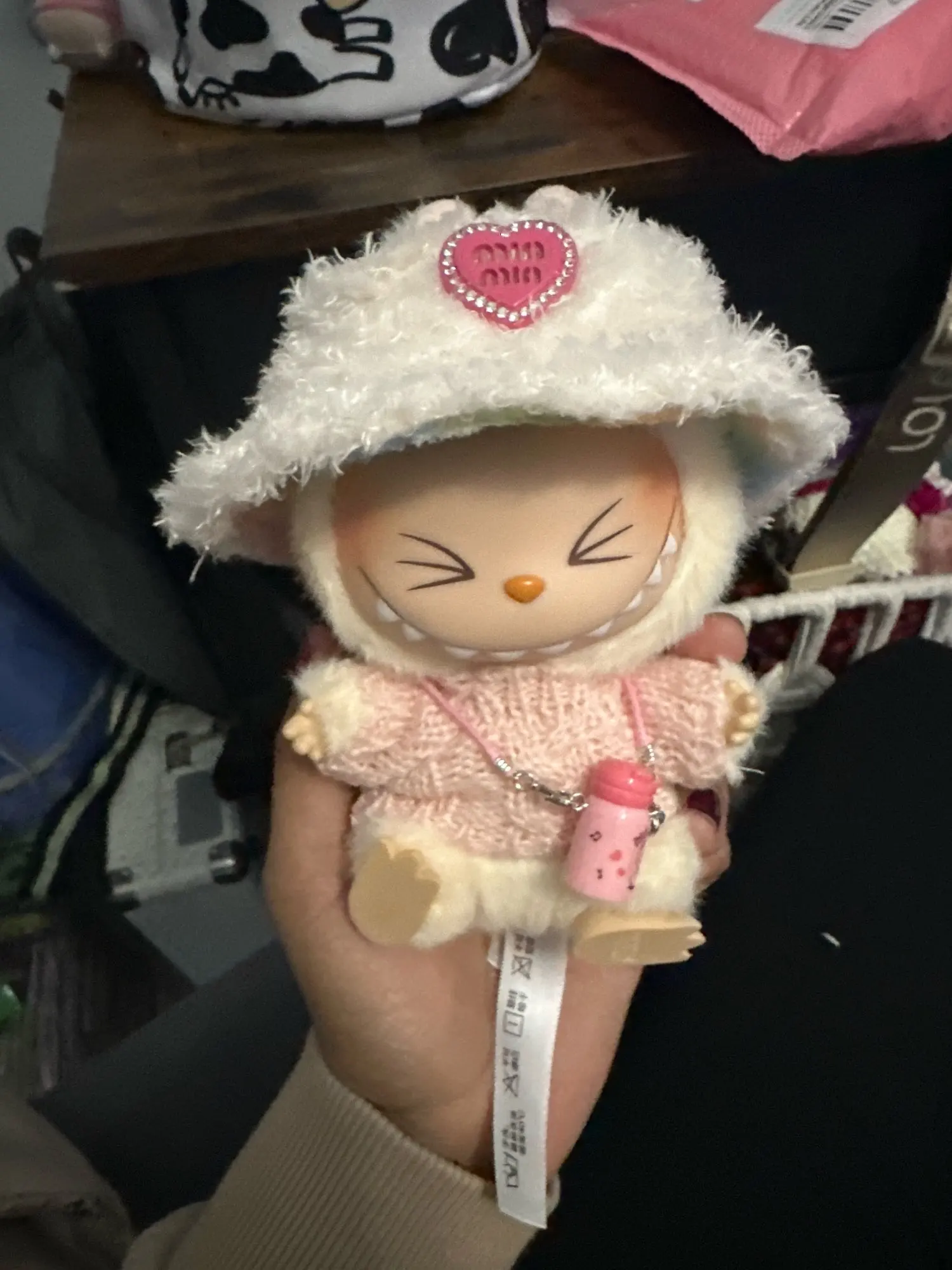 Labubu Doll Clothes: 15/17CM Idol Kpop Style Mini Plush Overalls Set photo review