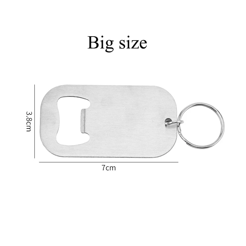 Portable Stainless Steel Beer Bottle Opener Keychain bottle opener kitchen tools
