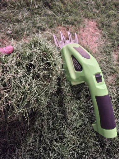 HILDA 2-in-1 Handheld Hedge Trimmer Electric Grass Trimmer Lightweight Shrub Trimmer Green Garden Bush Trimmer Cordless photo review