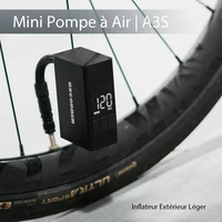 BSCOBBER pompe à Air Portable A3S vélo jauge numérique affichage Schrader Presta pneus électrique gonfleur de pneus 120PSI Mini pompe 6