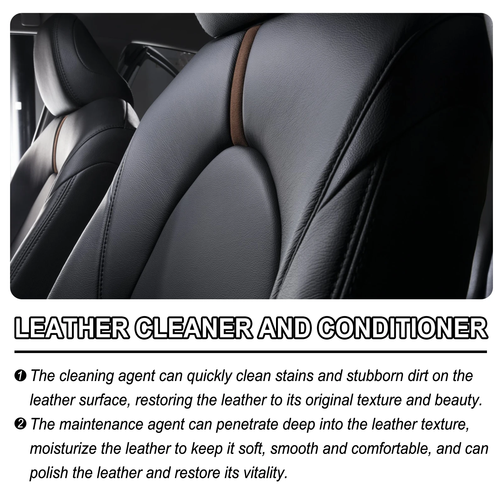 Leather Car Cleaner Conditioner Spray Set