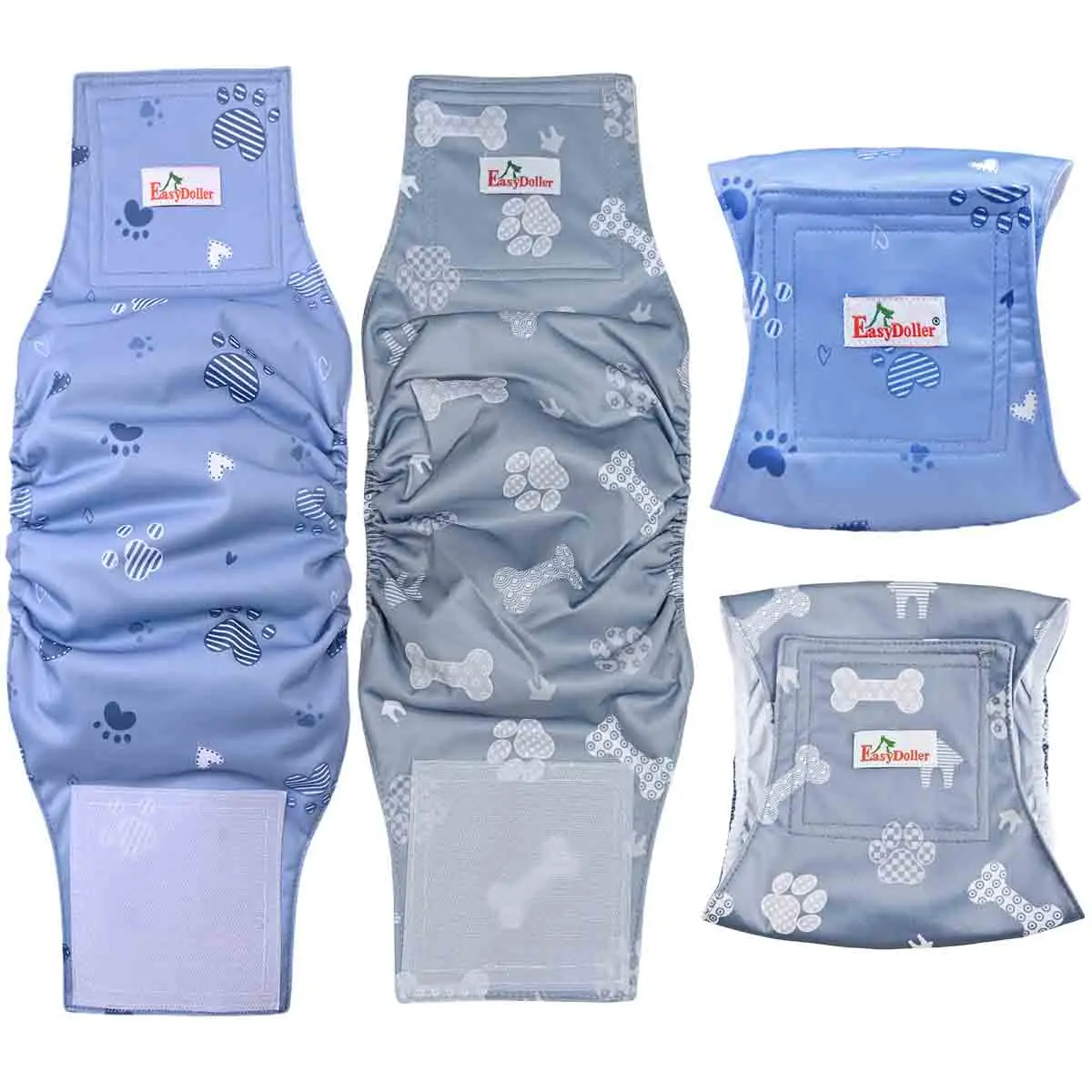 1PC Washable Male Dogs Diaper Cute Cartoon Animal Print Nappy Belly Band Wrap Reusable Pet Sanitary Pants Leak Proof Diapers dog diapers pet diapers dog nappies