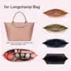 Felt Insert Bag Fits For Longchamp Handbag Liner Bag Felt Cloth Makeup Bag Support Travel Portable Insert Purse Organizer 4