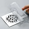 5/100PCS Disposable Hair Drain Catcher Mesh Anti-blocking Filter Floor Drain Sticker Shower Cover Kitchen Bathroom Sink Strainer 2