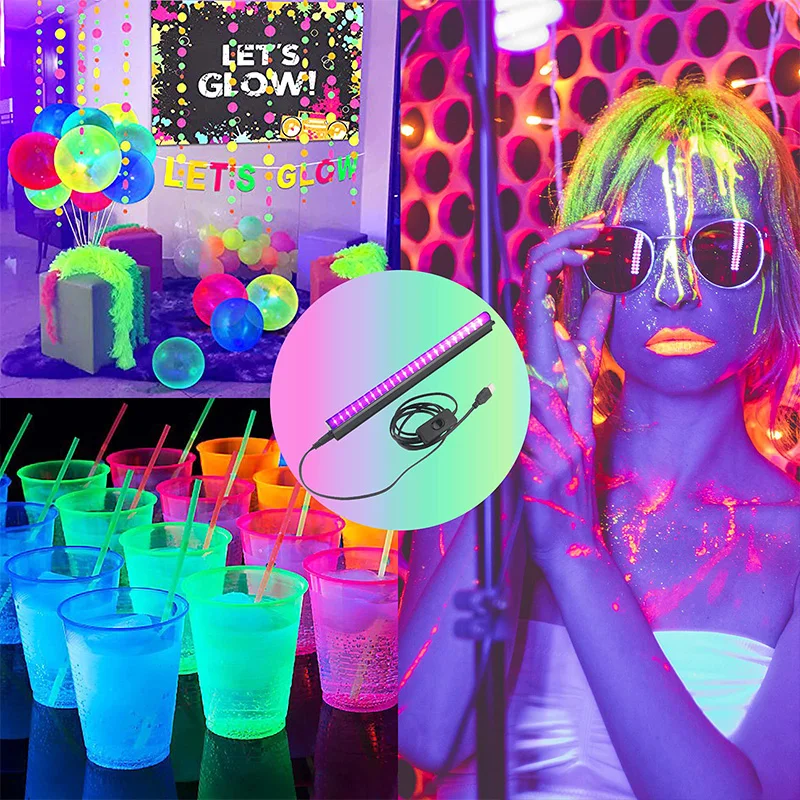 where to buy black light party supplies? - Black light LED glow