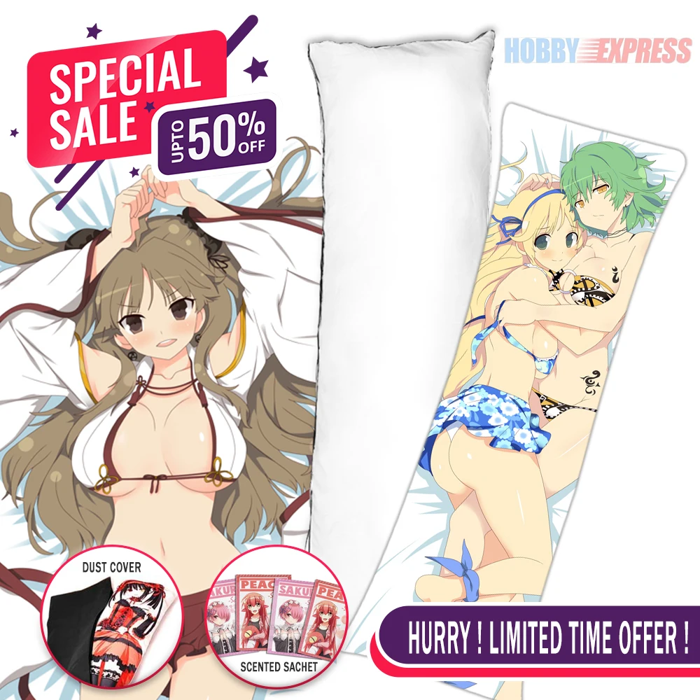 Hobby Express Anime Dakimakura Japanese Otaku Waifu Life Size Doublesided Print Hugging Body Pillow Cover Senran Kagura ADP84099