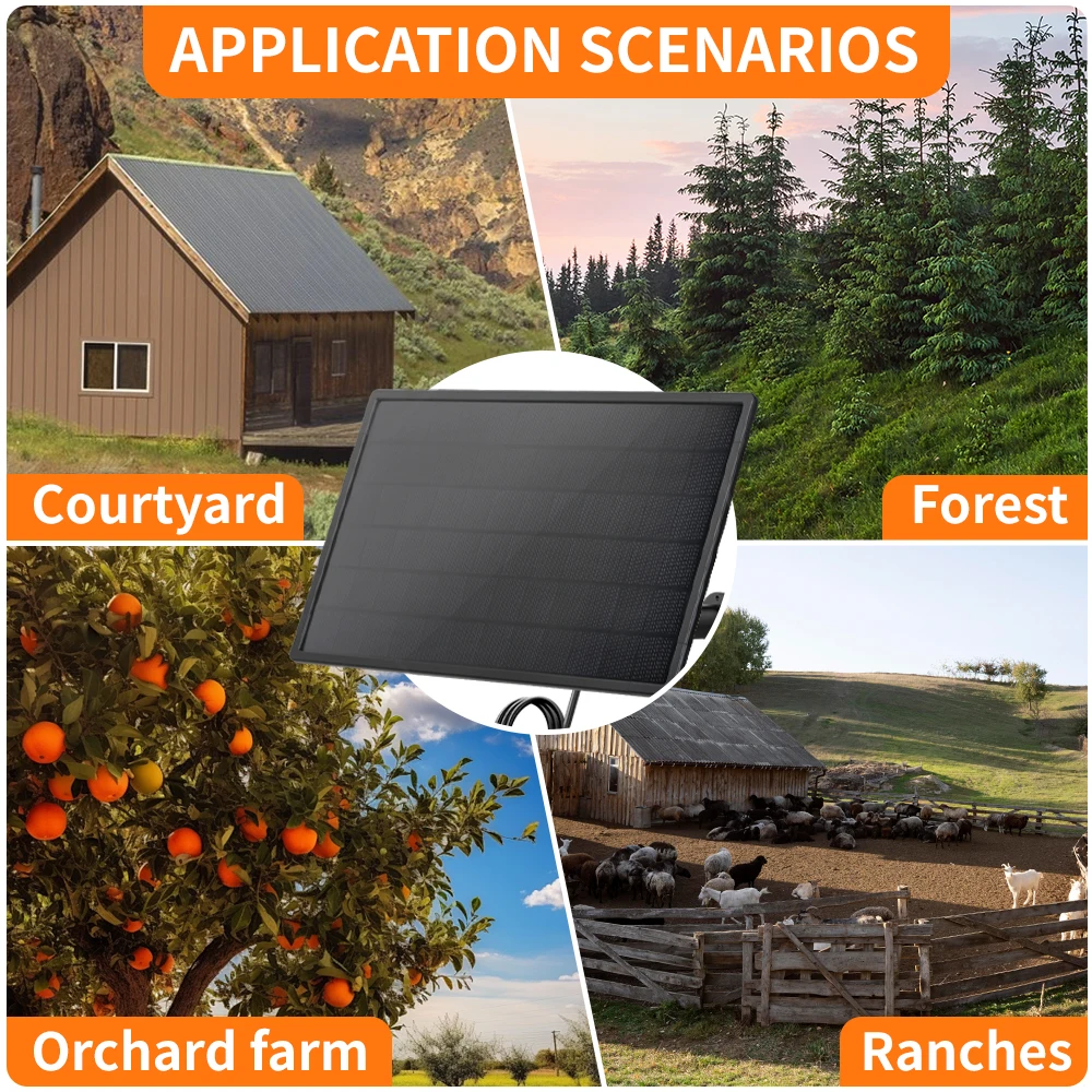 20W Solar Panel DC 12V High-Efficiency Monocrystalline IP66 Waterproof Solar Battery Charger For Hunting Camera Outdoor Camping solar battery charger