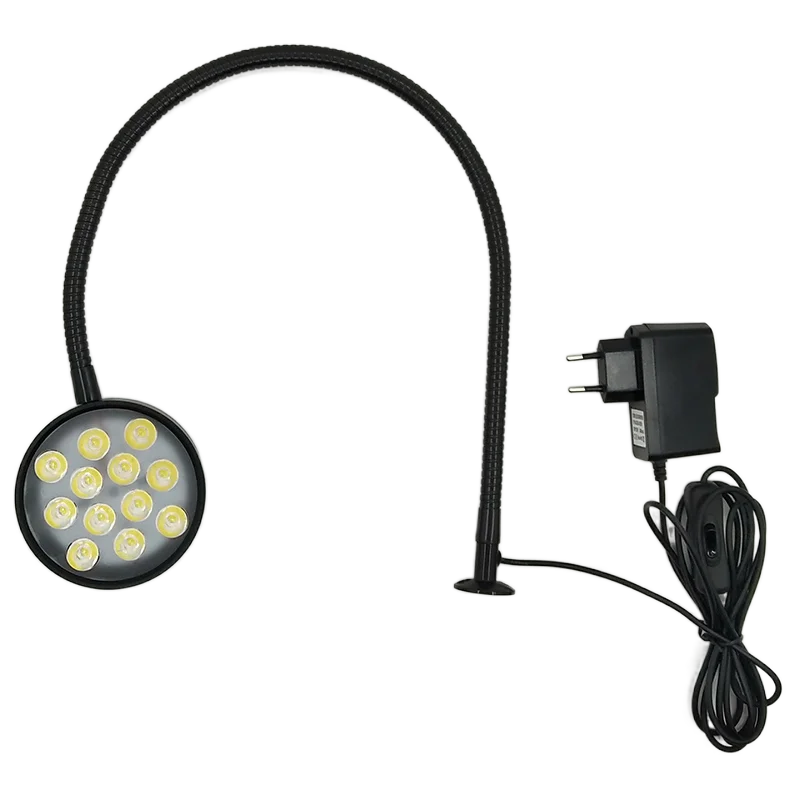 Super Bright 12W 12V/24V/110V/220V Gooseneck Milling Machine Led Work Light