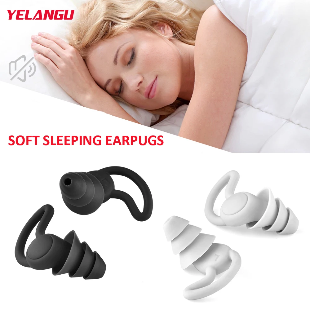 YELANGUSoundproofEarplugsForSleepingSoftSiliconeEarplugsTravel