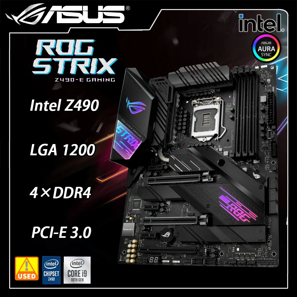 LGA1200MotherboardASUSROGSTRIXZ490EGAMINGIntelZ490DDR410th