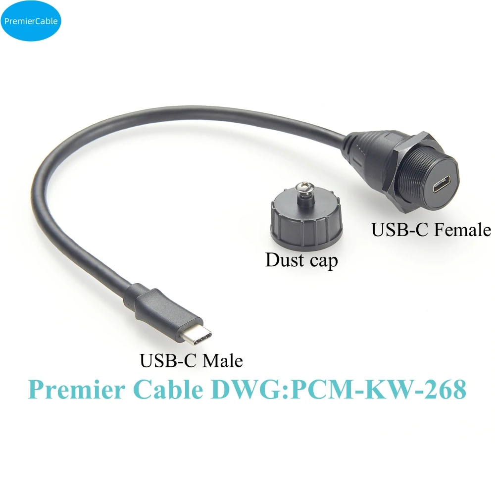 ߿   USB-C 3.1 -C Ÿ 3.1 ,  ĸ  Ŀ г Ʈ ̺ , IP67, 10G ӵ