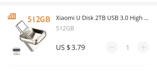 Xiaomi U Disk 2TB USB 3.1 High Speed Pendrive 1TB Type-C Interface Mobile Phone Computer Mutual Transmission Portable USB Memory photo review