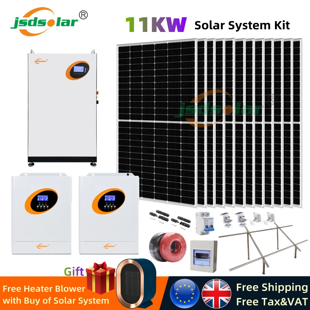 Jsdsolar 11000w Solar Photovoltaic Systems Complete Kit With Lifepo4