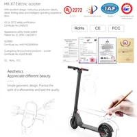 Trottinette électrique adulte HX X7, trottinette électrique 350W 5AH, trottinettes électriques pliables 8,5 pouces, e-scooter électrique, vitesse 32 km/h 5