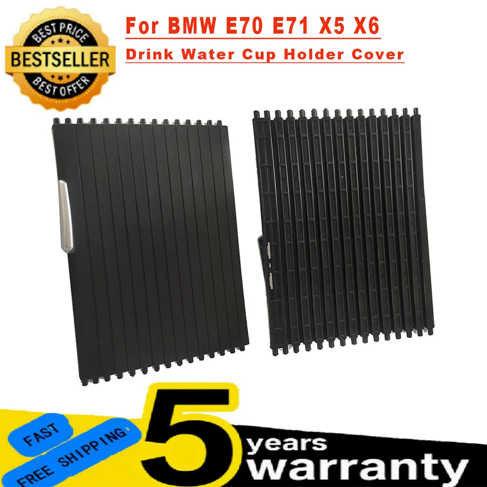FIOTOK Mini Pattumiera Auto Portaoggetti 2 Pezzi – Cestino Portabicchiere Con Coperchio In ABS, Nero, Per Rifiuti, Penne, Monete, Accessorio Auto Universale - 2