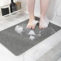 Luxurious Non - Slip Drainable Bath Mat - Super Comfy & Easy to Clean - 50CMx80CM (Gray)