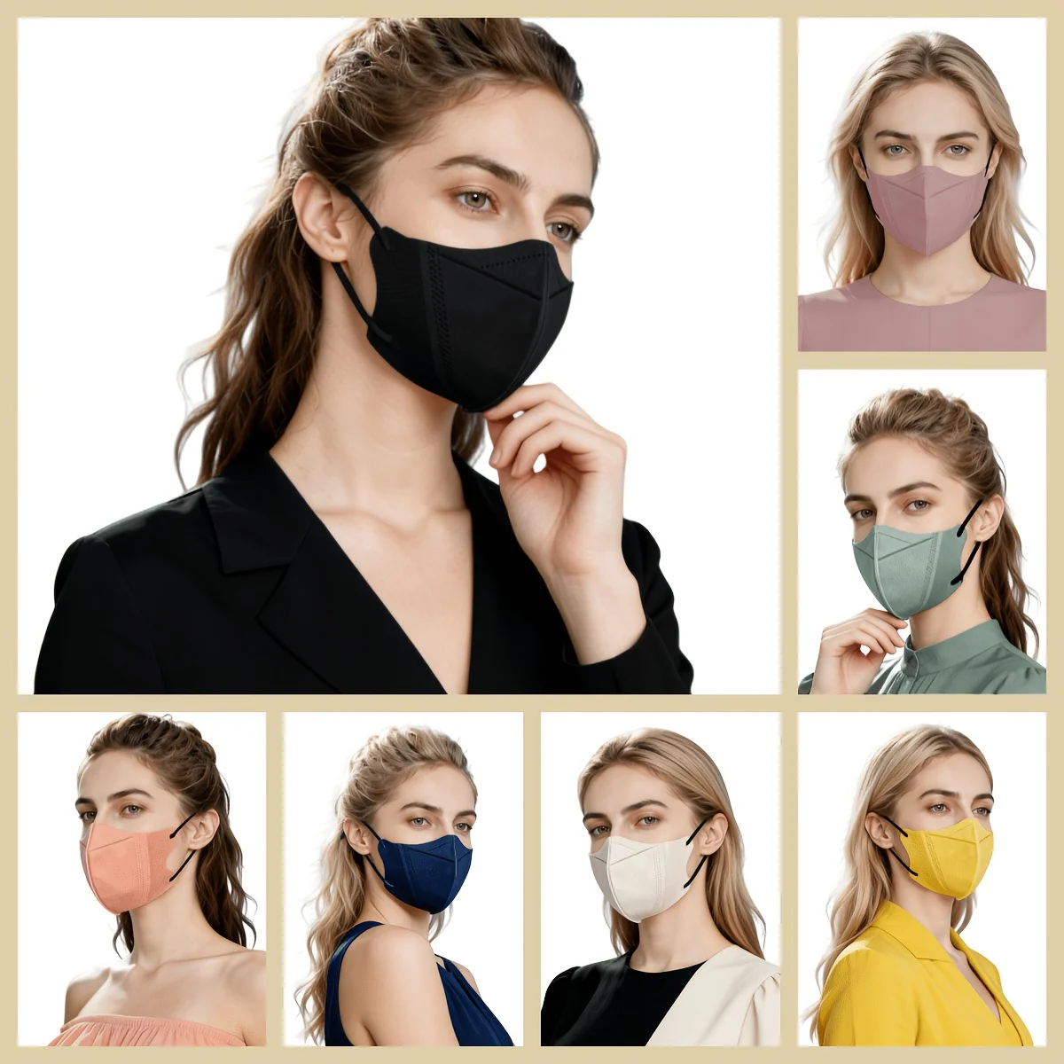 Vibrant 3D Disposable Face Masks - 4-Layer Protection with Enhanced Comfort Design, Ideal for Everyday Use and Bulk Purchase