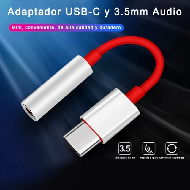 T.REMAX USB Type-C to 3.5mm Jack adapter, headphone Audio adapter, USB C  converter Cable for Xiaomi, Huawei-Red - AliExpress