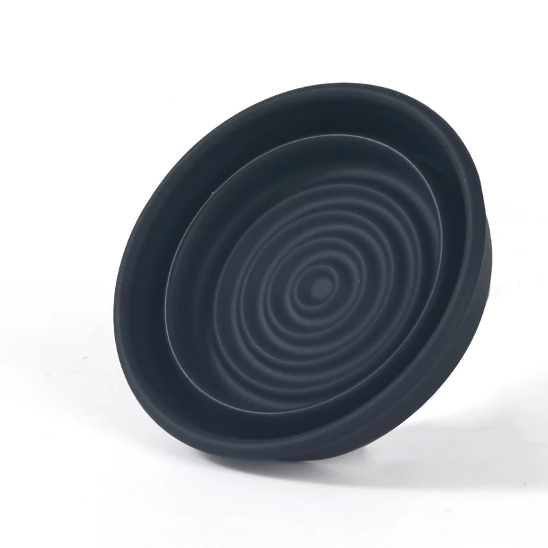 Collapsible Silicone Shaving Bowl For Travel Yaqi Black Color shaving bowl