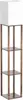 Modern Floor Lamp with Shelves - 3 Color Temperature, Wood Design - Includes 8W Bulb - Ideal for Living Room, Bedroom or Office 4