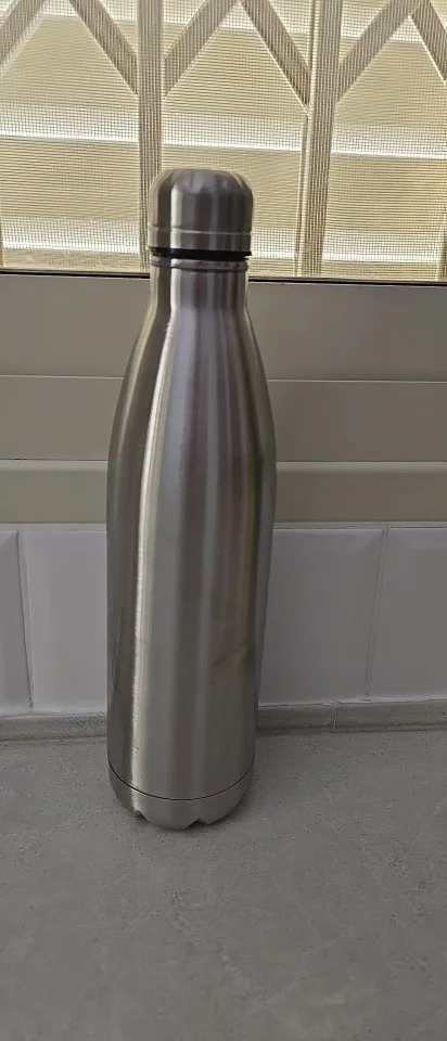 Stainless Steel Water Bottle 1 Liter Free Shipping Items, Drink Bottle for Sport Travel Cups, 500 750 1000ml Water Bottles photo review