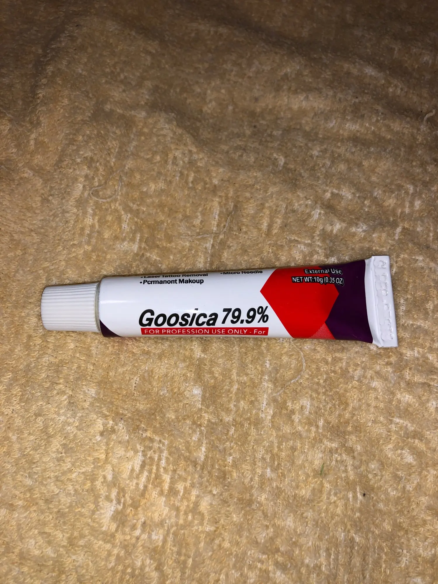 79.9% Original Goosica Multipurpose Numbing Ointment for Microblading/ Laser / PMU / Piercings / Waxing/IPL treatment photo review