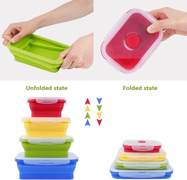 Reusable Silicone Food Storage 4-Pack