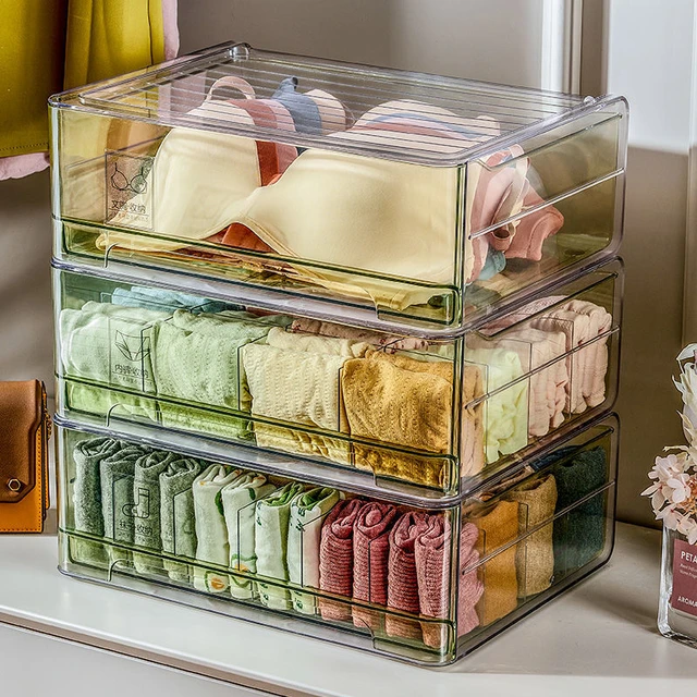 Clear Stackable Sweater Drawer