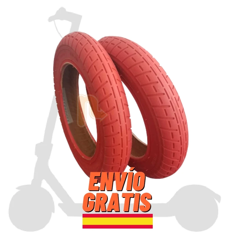 ✅Kit Ruote Wanda Rosse Originali 10 Pollici Per Monopattino Elettrico Xiaomi M365 / Pro 2 / 1S / Essential / Mi Scooter 3 / Cecotec Bongo Serie A / Sm