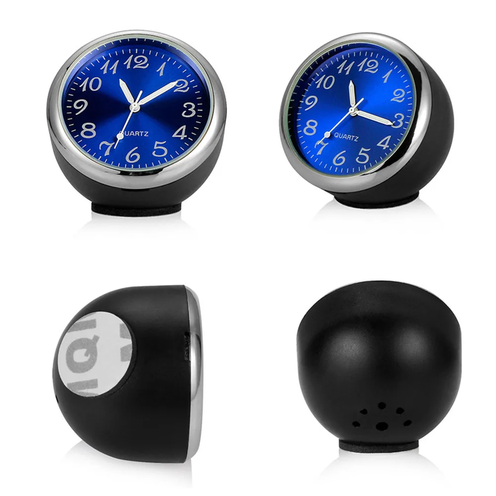 Car Clock Air Outlet Dashboard Clock Car Clock Thermometer Car Dashboard Clocks 3 In 1 Thermometer Hygrometer Detachable Quartz Mini Watch Auto Interior Ornament In-Car Decor Accessories