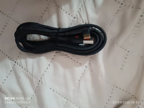 NNBILI 120W Fast Charging USB to Type-C Cable, Nylon Braided, 90 ° Bend Design, Suitable for High Speed Charging of Huawei oppo photo review