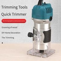 T 800W Wood Router Electric Trimmer Woodworking Milling Engraving Slotting Trimming Machine  Laminate Trimmer Tupia Power Tools 2