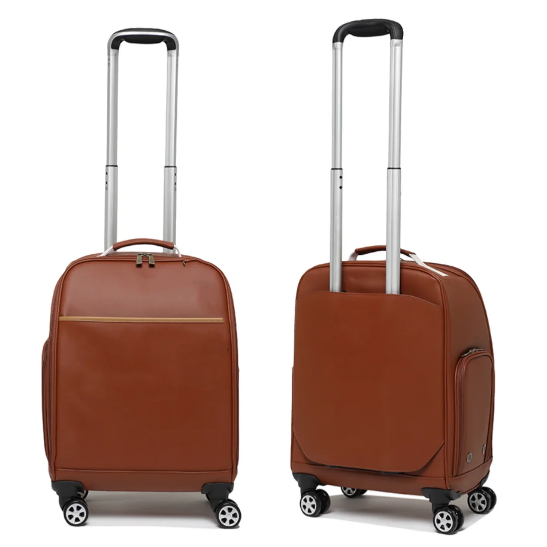 

New Golf Brand Suitcase High Quality Leather Help Product Protect Intems Inside Safely Brown Color Waterproof PU Material Bags