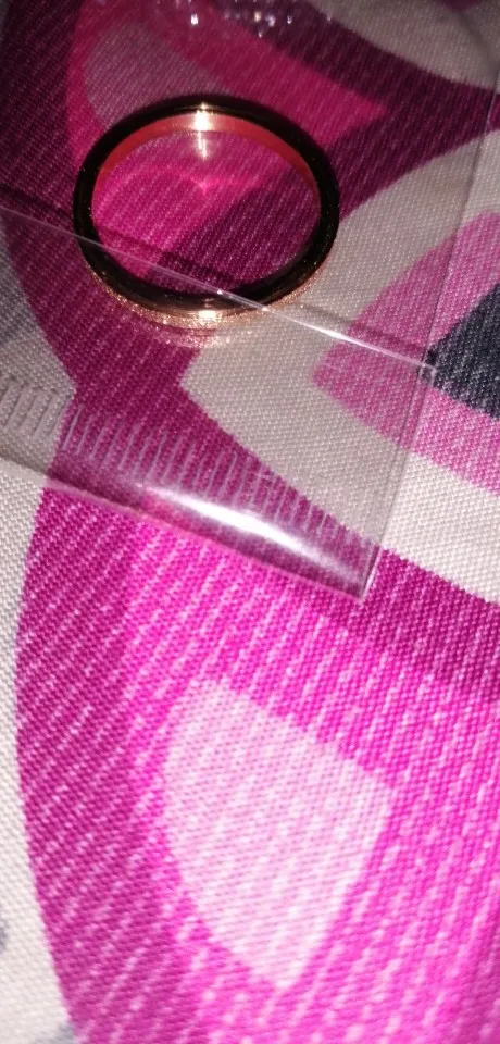 Högkvalitativ mode enkel skrubb i rostfritt stål damringar 2 mm bredd roséguld färg Fingerpresent till tjejsmycken photo review
