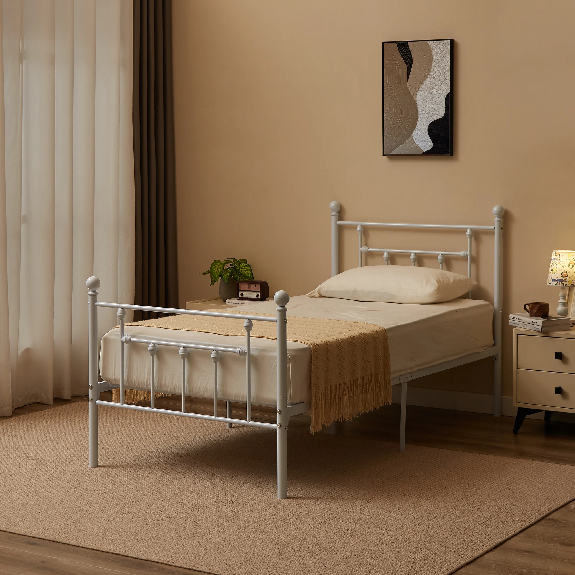 Twin Size Metal Bed Frame (Set of 2) 4