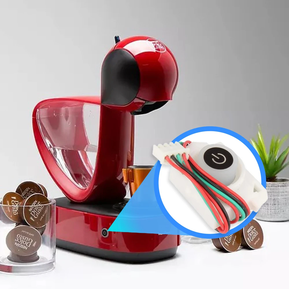 Anakel Home Coffee Machine Button with Ms Cables 623816 Compatible