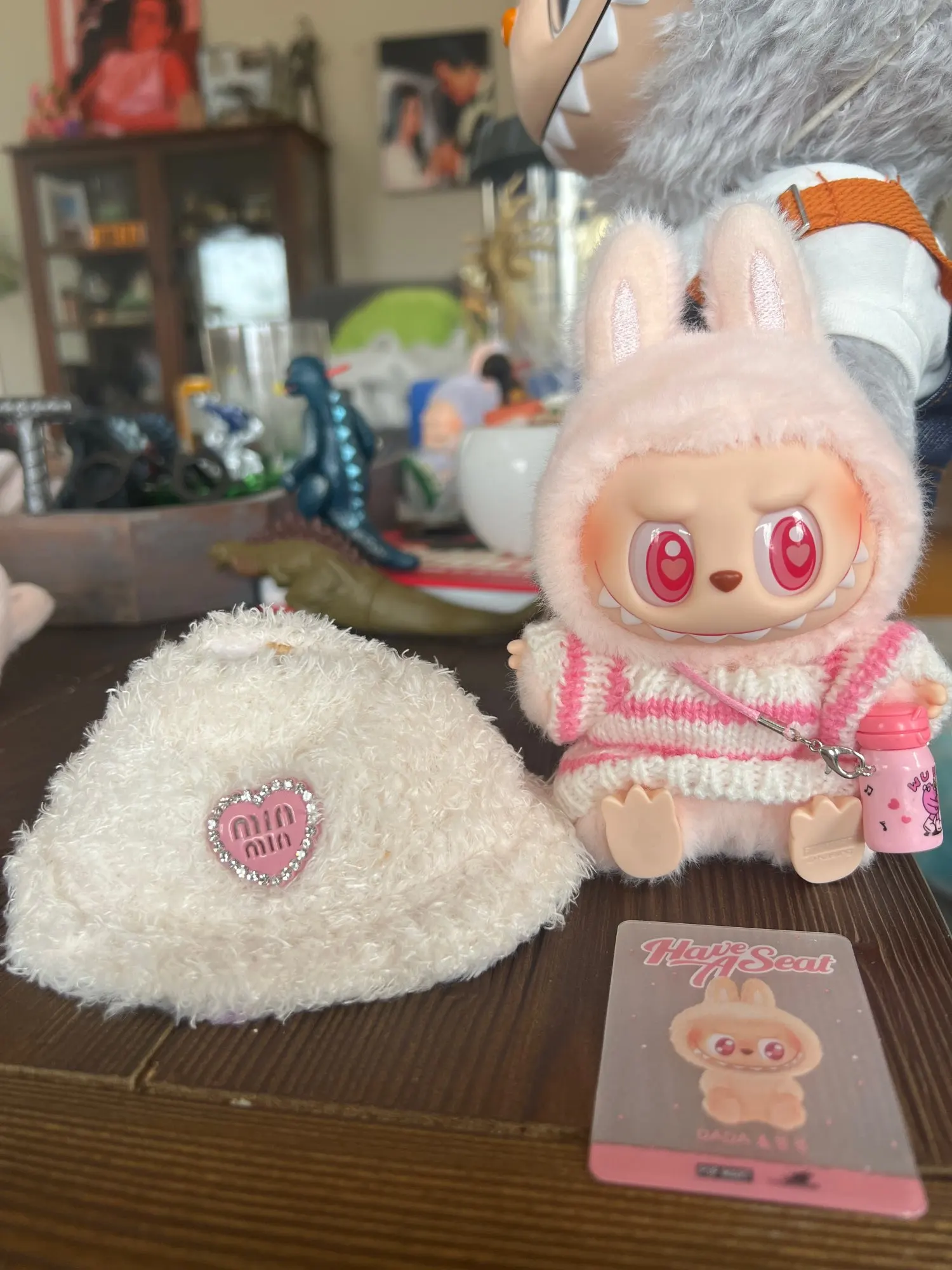 Labubu Doll Clothes: 15/17CM Idol Kpop Style Mini Plush Overalls Set photo review