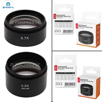 0.5X 0.7X 1.0X 2.0X Auxiliary Objects Lens Microscope Camera Lens for Trinocular Stereo Zoom Microscope Accessories Barlow Lens 2