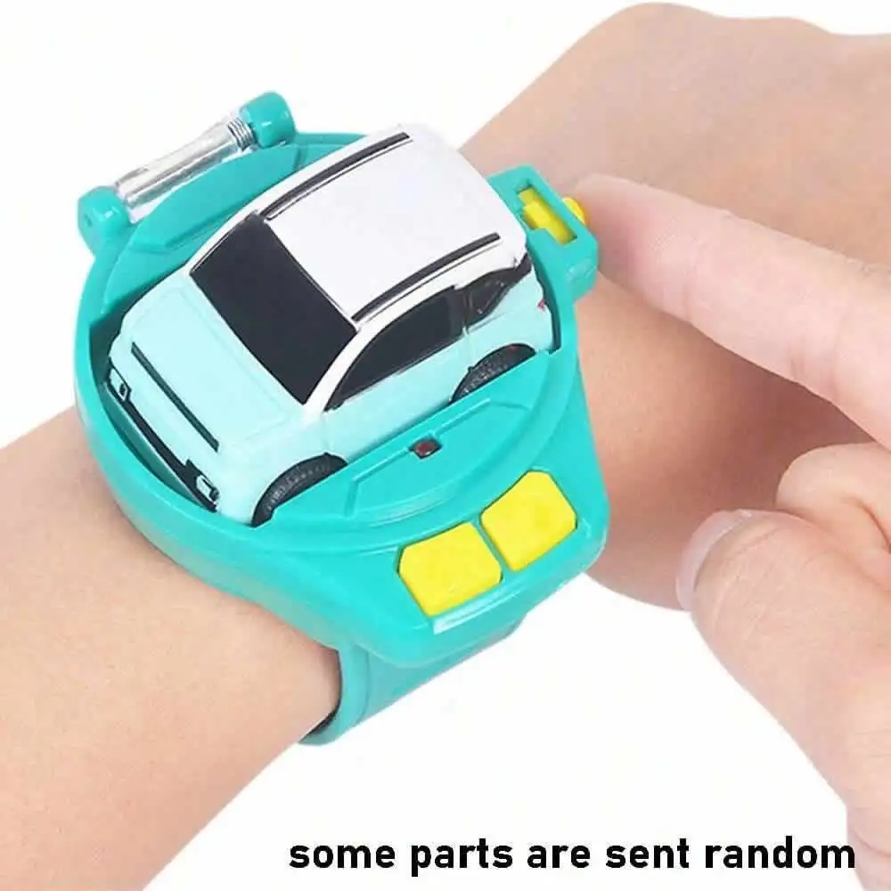 Remote Control Car Watch LED Toy 2.4GHz Mini Watch Remote Control Car Alloy RC Car Wrist Racing Watch Interactive Racing Game To 3