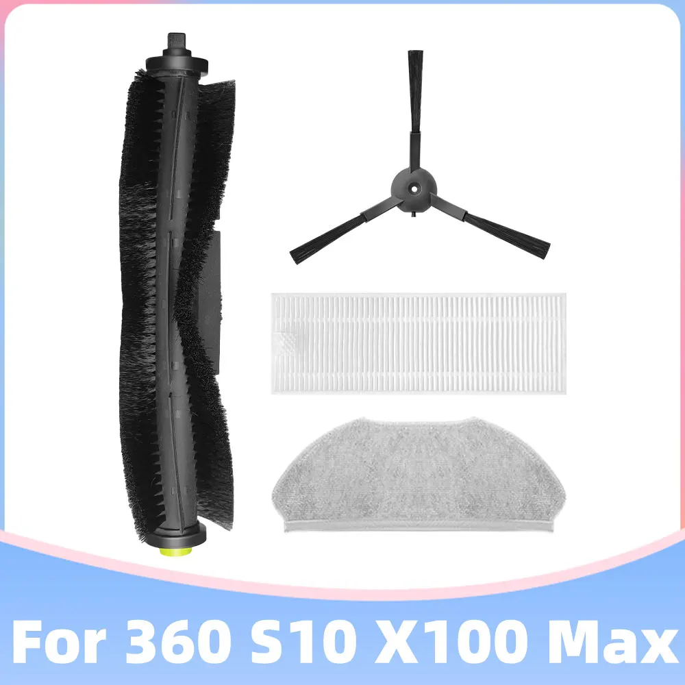Kit Ricambi Per Robot Aspirapolvere 360 S10, X100, X100 MAX: Spazzole, Filtri HEPA E Spazzola Pulizia